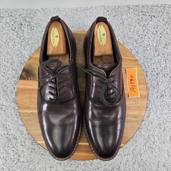 Mark Nason Ottomatic G&T Brown Leather Plain Toe Lugged Sole Oxford Mens 11 - Picture 7 of 13